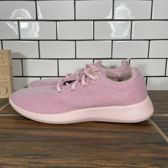 allbirds Wool Runner Womens Size 8 Shoes Calm Taupe Pink Everday Casual Sneaker - Picture 1 of 13